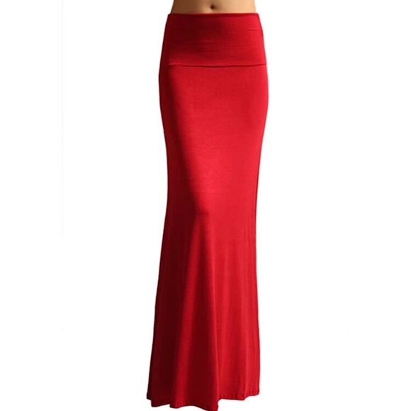 Dresses & Skirts - Red maxi skirt